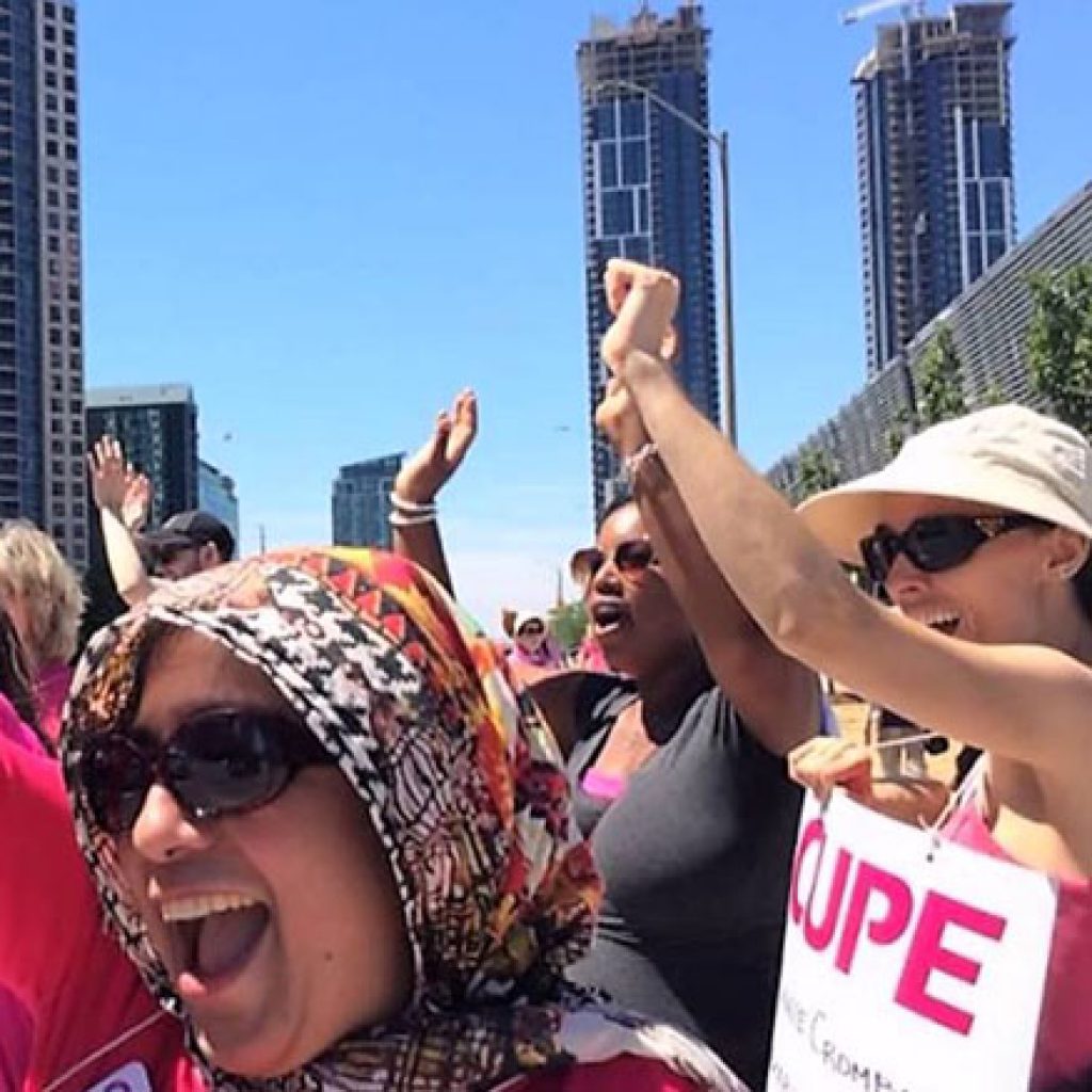 CUPE women step up the fight on the picket lines