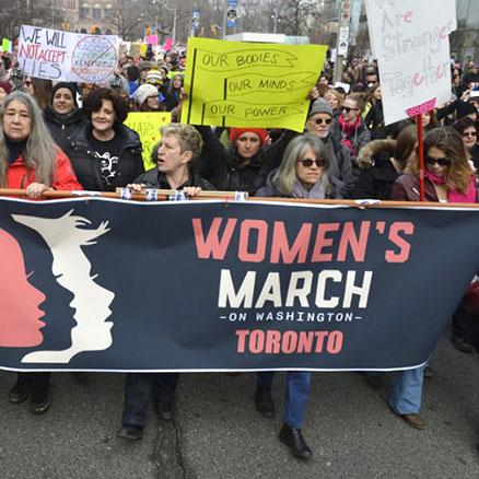 ‘You are part of history right now,’ Toronto women’s march told