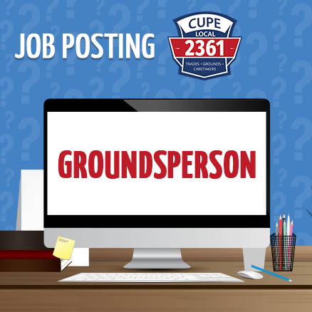 JOB POSTING – Groundsperson