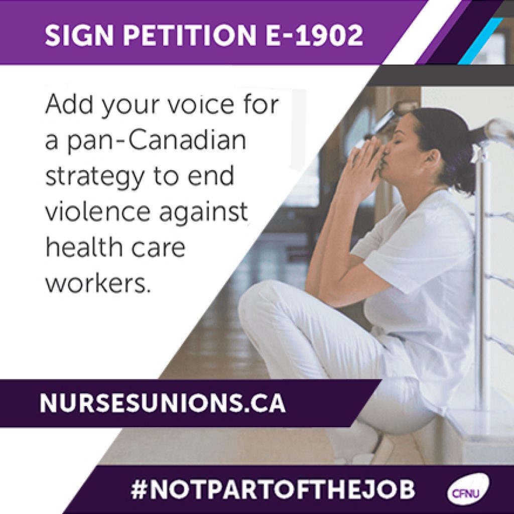 Nurses launch national petition on workplace violence
