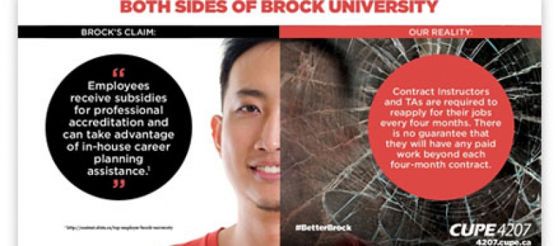 Ad campaign mocks Brock’s top employer status
