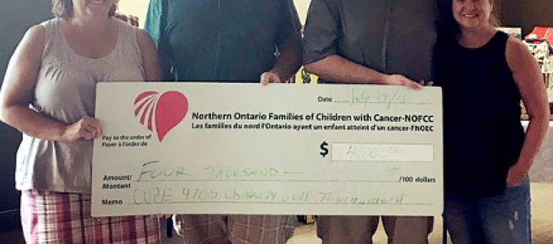 Local 4705 golf tourney raises $4,000 for cancer charity