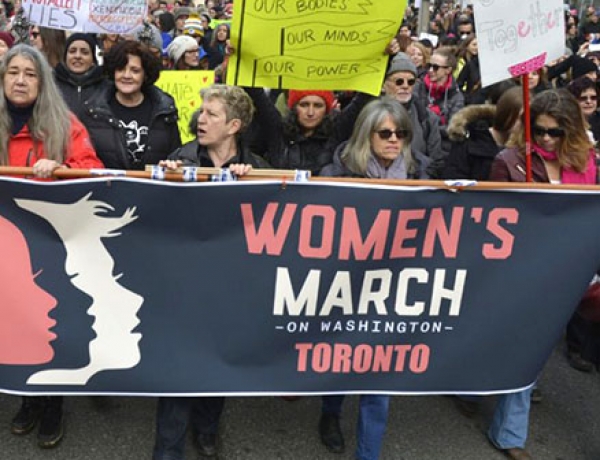 ‘You are part of history right now,’ Toronto women’s march told