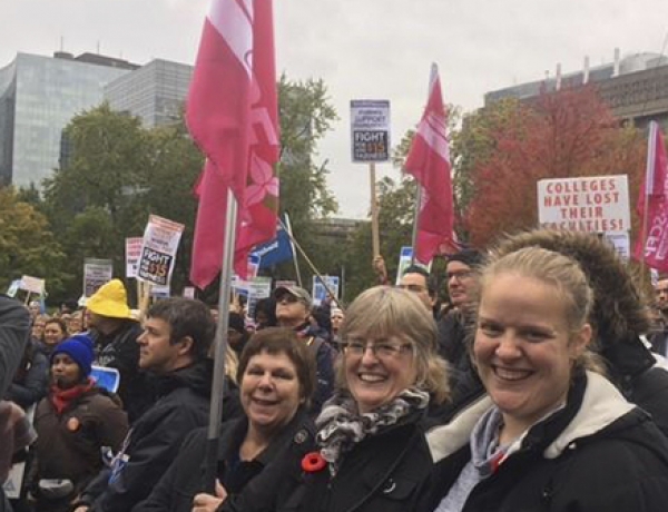 OPSEU College Workers Day of Action to defend rights at campuses across Ontario
