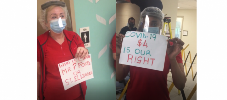 ‘No increase? No work!’ Toronto health care workers save pandemic premium via job action